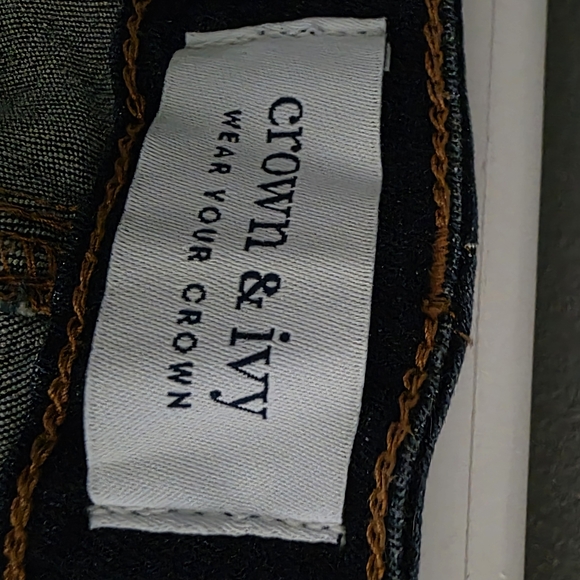 Crown & Ivy Dark Indigo Straight Leg Jeans - Picture 4 of 4